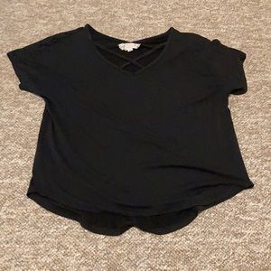 XS Pink Republic black tee